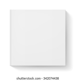 Notebook with white cover. Illustration for design