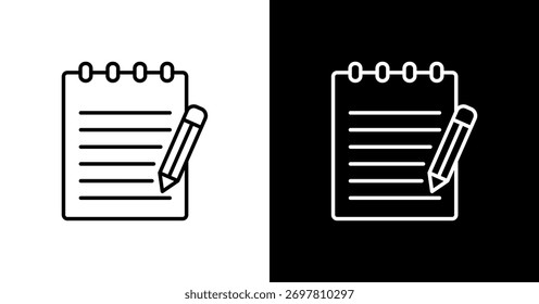 Design do Conjunto de Ícones Brancos do Notebook