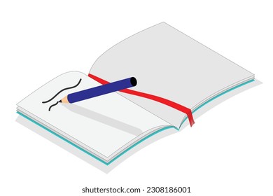 A notebook and a writing pencil are essential tools for capturing thoughts and ideas in a traditional and tactile way.
