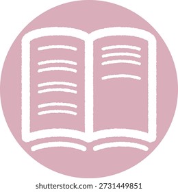 notebook-2-pink, isolated on white background