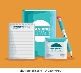 notebooks with cd envelope and pencil product