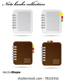 Notebooks collection web application icons no.7 vector illustration