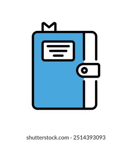 Icono de Vector de cuadernos ilustración de stock