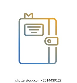 Icono de Vector de cuadernos ilustración de stock