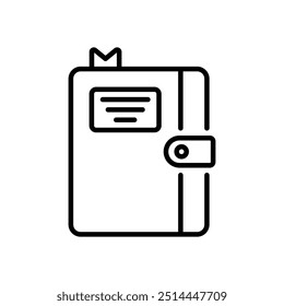 Icono de Vector de cuadernos ilustración de stock