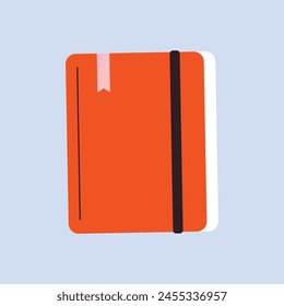 Notebooks illustration on white background.