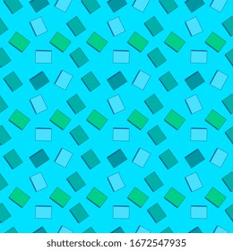 Notebooks pattern, illustration, vector on white background.