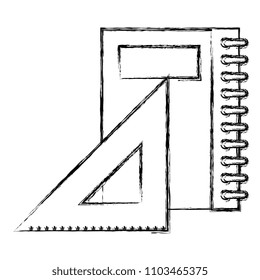 notebooks school with rule