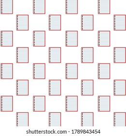 notebooks school supplies pattern background vector illustration design