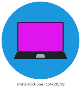 Notebook.Vector flat style drawing. Isolated background.