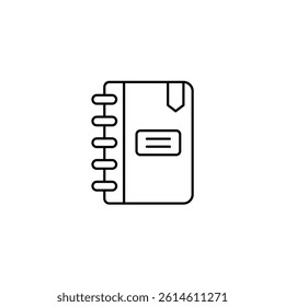 Notebookvector illustration line icon icons design