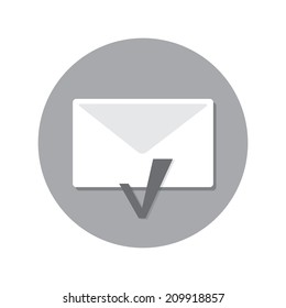 Noted Envelope for Letters. Vector Illustration