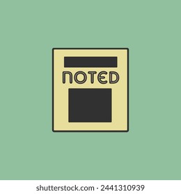 noted image background vector texture