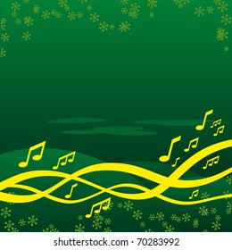note,music,green background