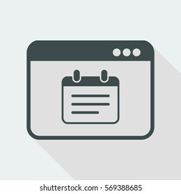 Notepad application - Vector flat minimal icon