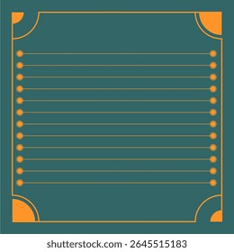 Notepad an Art Deco writing page