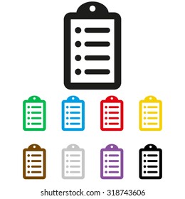 notepad - black vector icon