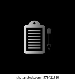 notepad -  black vector icon