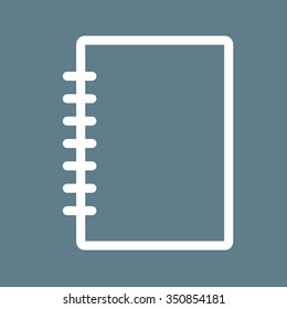 Notepad, blank, note icon vector image. Can also be used for business management. Suitable for use on web apps, mobile apps and print media.