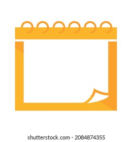 notepad blank template icon flat