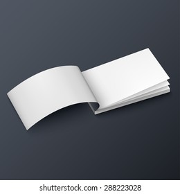 Notepad, Booklet, Business Card Or Brochure Mockup Template