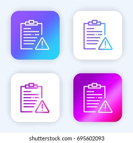 Notepad bright purple and blue gradient app icon