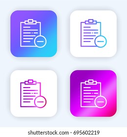 Notepad bright purple and blue gradient app icon