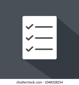 notepad checklist vector