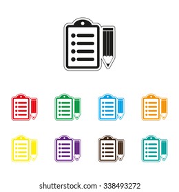 notepad - color vector icon