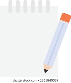 Notepad Diary Memo Icon Vector Flat Illustration