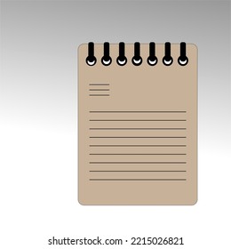 notepad drawing. Contract paper icon set. 