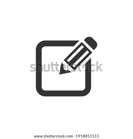 Notepad edit document with pencil icon