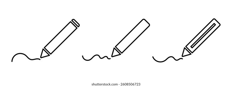 Notepad edit icon with pencil symbol. Vector design for document editing or note taking concepts. Ideal for UI, UX or business themes. Vector illustration, eps 10.