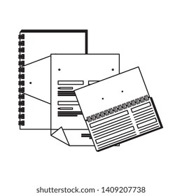 notepad and envelope with company emblem print