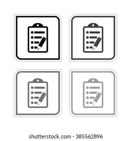 notepad  grayscale vector icon