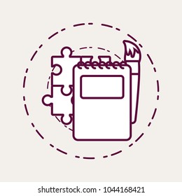 Notepad and icon