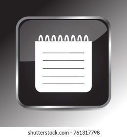 notepad icon 3d. Internet icon 3d and application icon 3d. Vector eps 10.