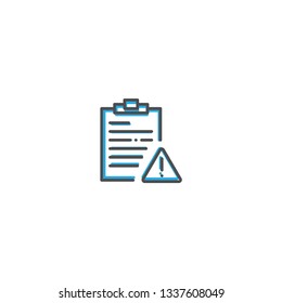 Notepad icon design. Interaction icon line vector illustration design