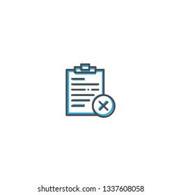 Notepad icon design. Interaction icon line vector illustration design