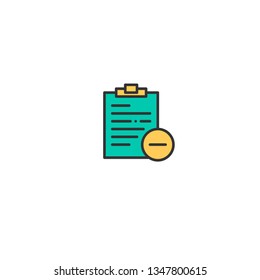 Notepad icon design. Interaction icon vector illustration