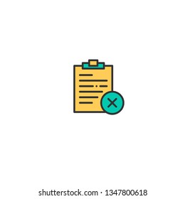 Notepad icon design. Interaction icon vector illustration