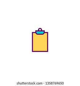 Notepad icon design. Stationery icon vector illustration