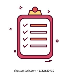 Notepad icon design vector 