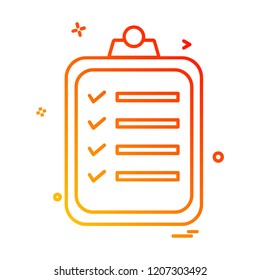 Notepad icon design vector 