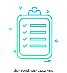 Notepad icon design vector 
