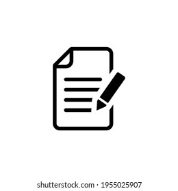 Notepad icon, Edit file icon, Sign up icon vector illustration