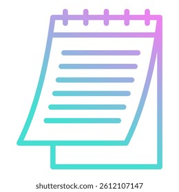 Notepad Icon Element For Design
