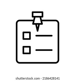 Notepad icon, eps 10 format