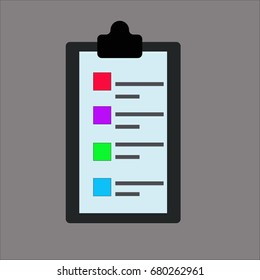 notepad icon flat design