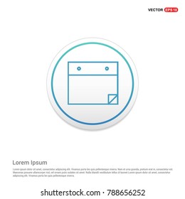 Notepad icon, flat design Background icon template